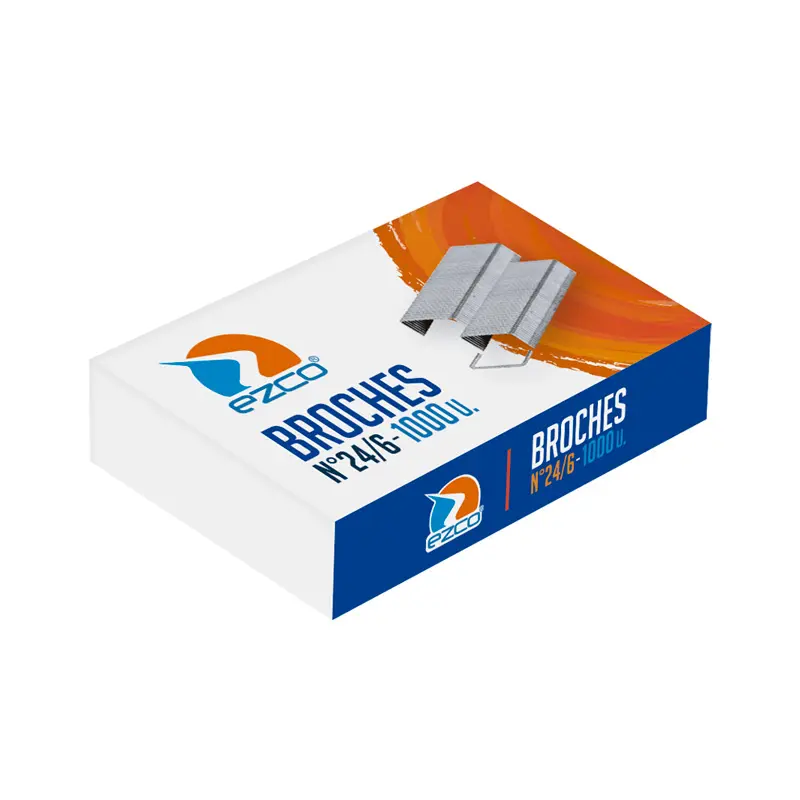 Broches Ezco N°24/6, caja de 1000 unidades