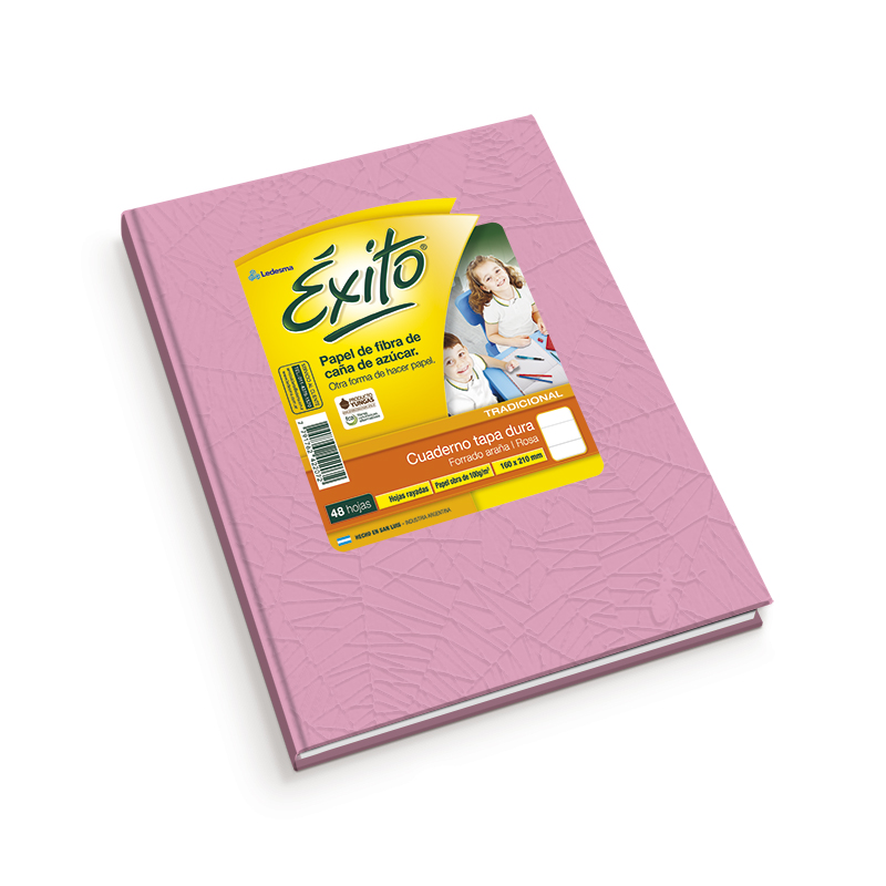 Cuaderno Éxito E1 Universo rosa, 16x21cm. 48 hojas rayadas