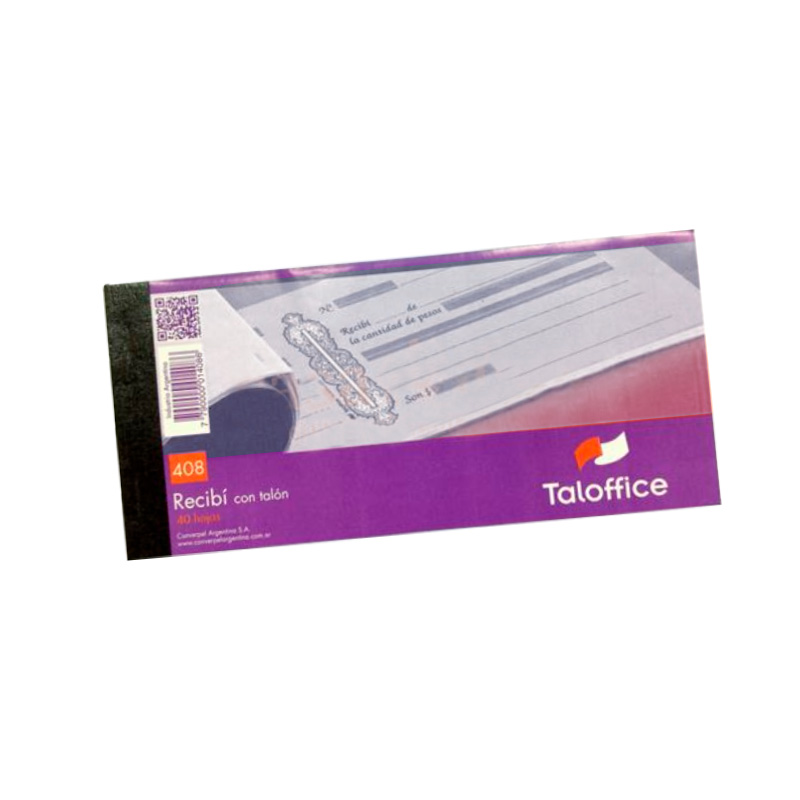 Talonario Recibí chico 408 Taloffice
