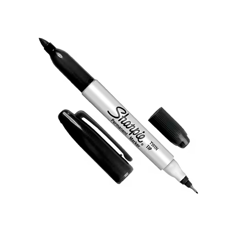 Marcador permanente dos puntas Sharpie Twin Tip negro