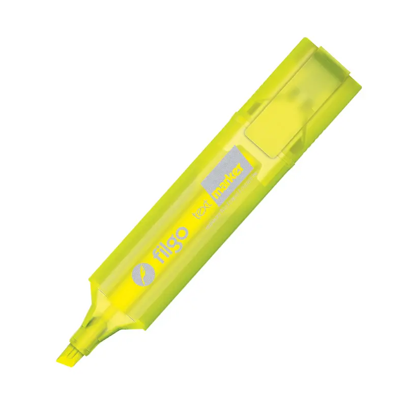 Resaltador Chato Filgo Text Marker Flúo amarillo