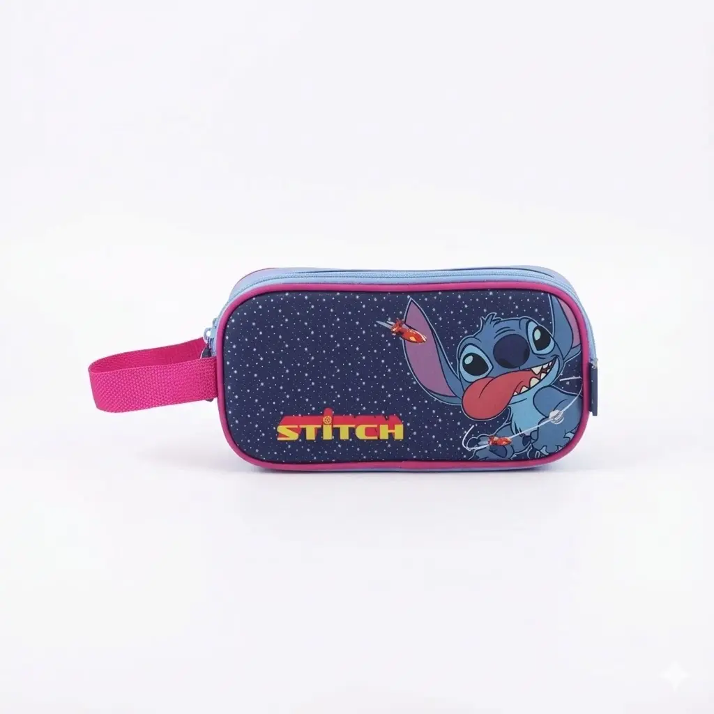 Cartuchera de 2 cierres LSyD Stitch 73.100004
