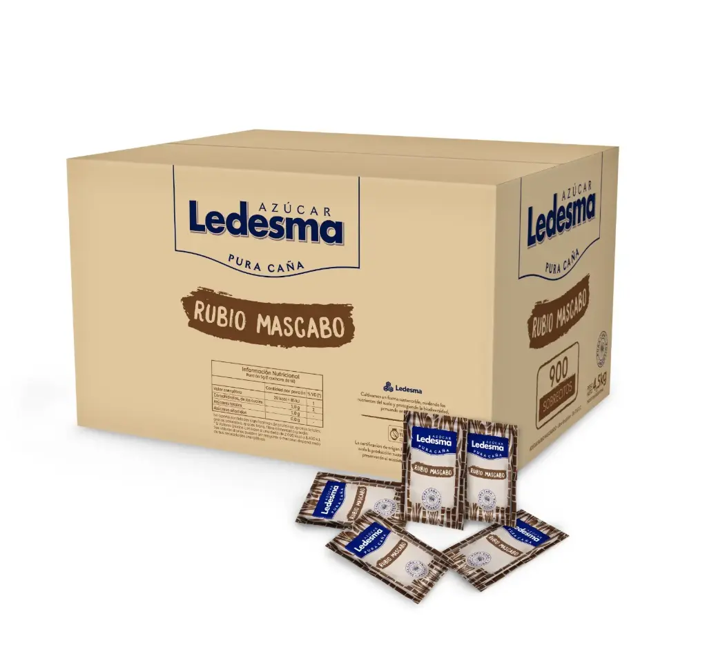 Azúcar Rubia Ledesma, 900 Sobres