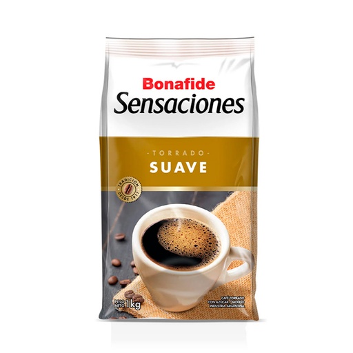 [BONAFTOSU1K] Café torrado suave Bonafide, pack de 1kg.