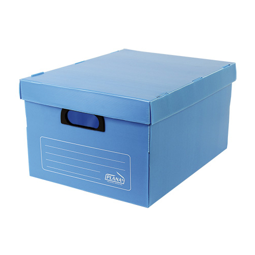 [CAJAMULPLX10] Caja Multiuso plástica azul, 42x32x 25cm, pack de 10 unidades