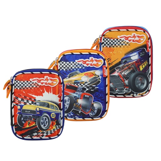 [LSDCA9720203] Cartuchera de 1 cierres con 1 división Car Fire 97.20203