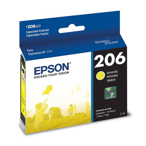 [EPSCART206AM] CARTUCHO ORIGINAL Epson T206420-AL Amarillo