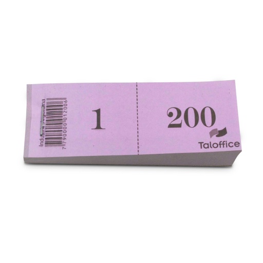 [GUARDARR200] Pack de 5 talonarios Guardarropa del 1 al 200 duplicado