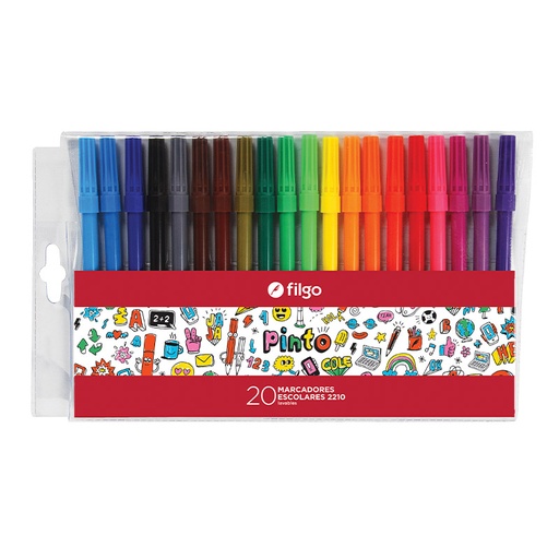 [FILGOMARES20] Marcadores escolares Filgo Pinto 2210, 20 colores