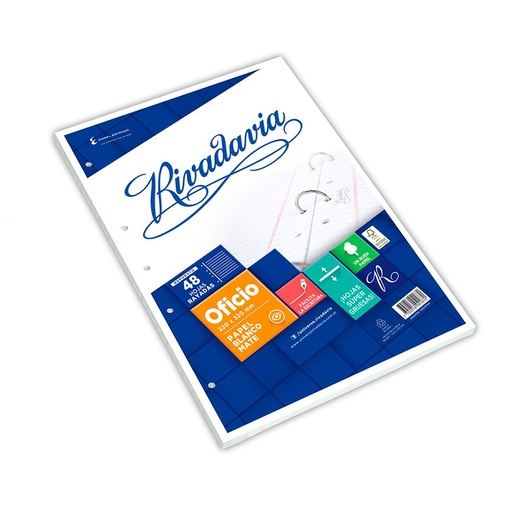 [RIVOF48RAYA] Repuesto Rivadavia Oficio, 48 hojas rayadas