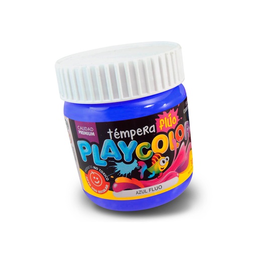 [PLAYTE300FAZ] Témpera Playcolor,  250cc. Fluo Azul 
