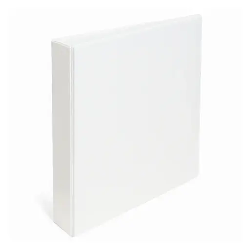 [CARPBC2AA460] Carpeta 2 anillos 60mm A4 Blanca cubierta cristal, lomo de 70mm.