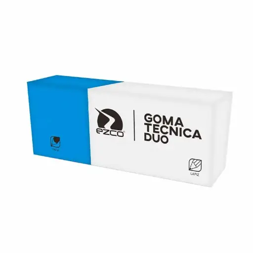 [EZCOGOMAPLLPT] Goma de borrar Ezco plástica lápiz/tinta, unidad
