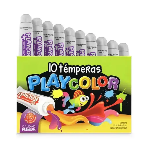 [PLAYTEM10VIO] Témpera Playcolor Violeta, 8cc. caja de 10 unidades