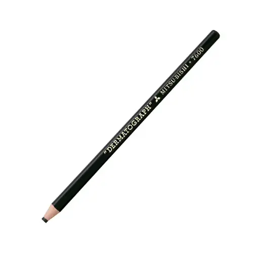 [UNIDERMLAP12] Lápiz Dermatográfico Mitsu-Bishi 7600, Caja de 12 unidades