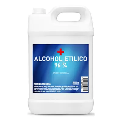[ALCOHOLETI5LT] Alcohol Etilico 96% Bidon 5 Litros