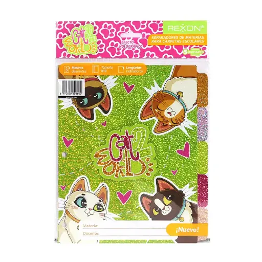 [SEPREX3CATW2] Separador 5 posiciones Rexon Cat World 2, N°3